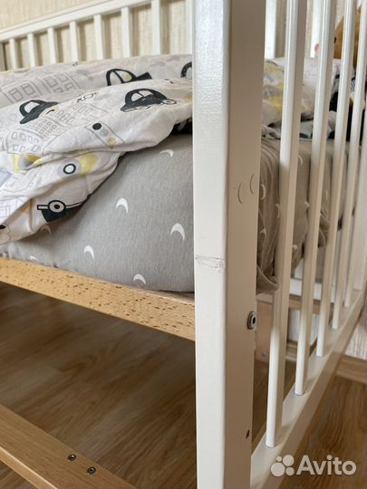 Детская кроватка happy baby mirra+матрас