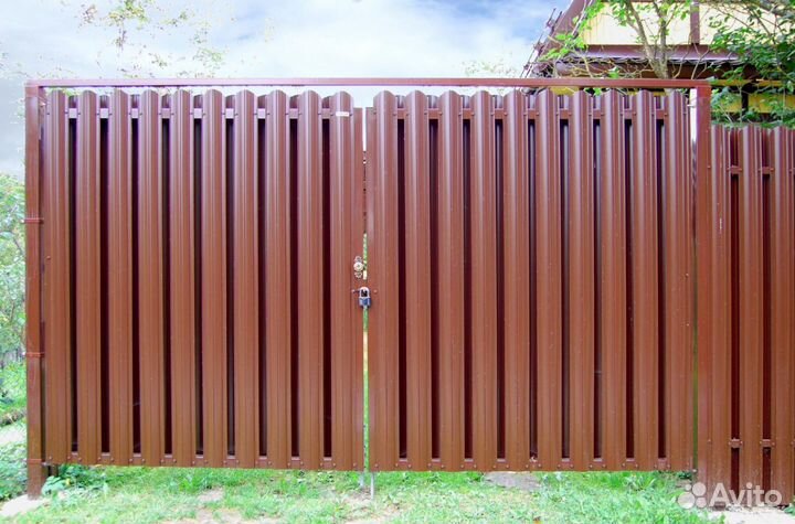 Штакетник Круглый фигурный 0,5 Satin Matt RAL 9005 черный, 1.00 м