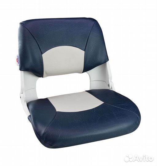 Кресло складное мягкое skipper, цвет синий/белый 1