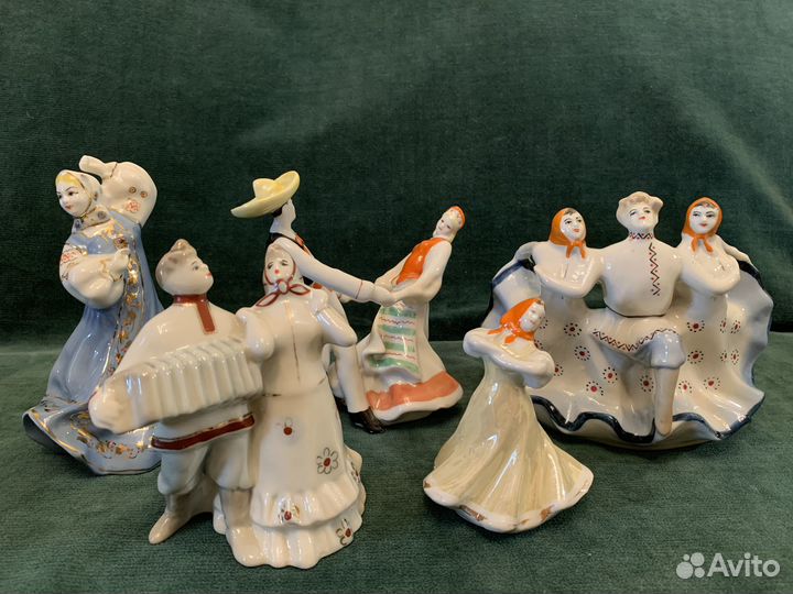 Фарфоровые статуэтки времен СССР