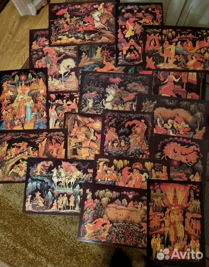 Набор открыток Песни России, 1987г