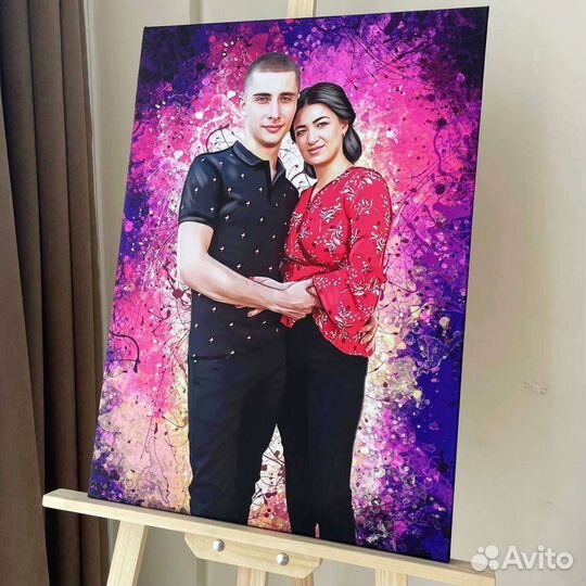Портрет по фото на холсте портрет по фото