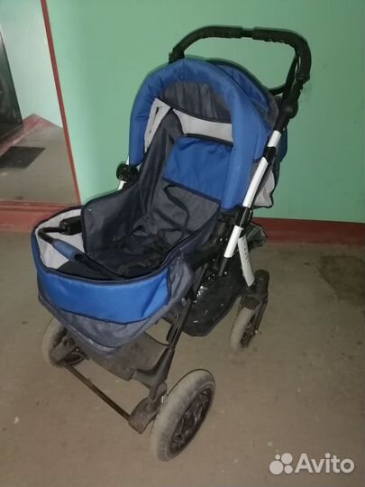 Коляска-трансформер Babyton Pillo OX Denim-Blue