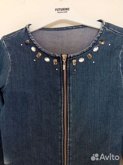 Джинсовый жакет для девочки