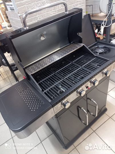 Газовый гриль Bellagio Villa 400 Black 4+1 горелки