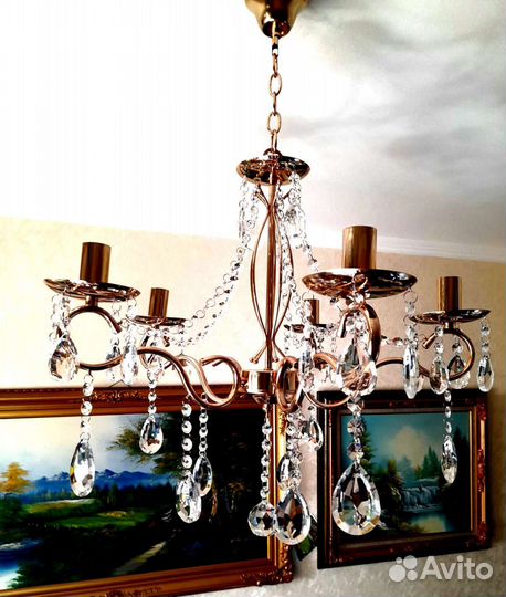 Люстра потолочная хрустальная новая/35690221/5