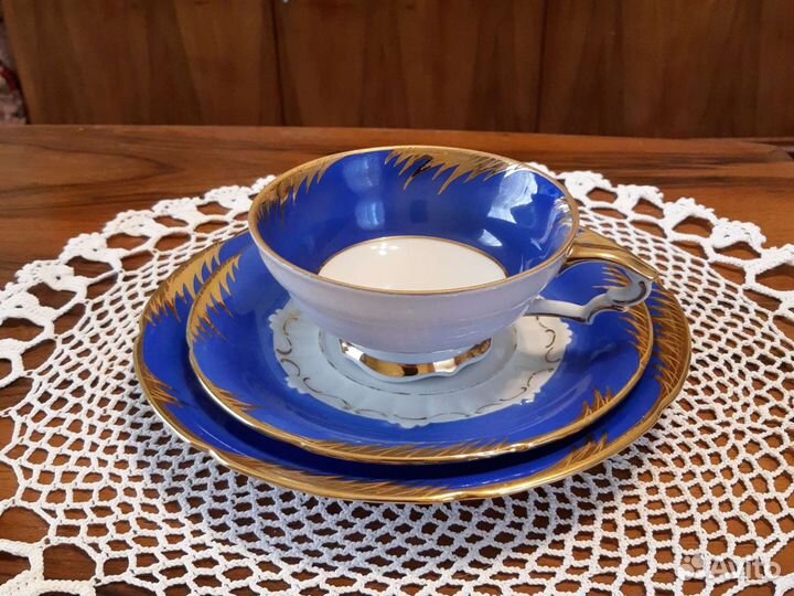 Чайное трио, гдр, чайник, стопки