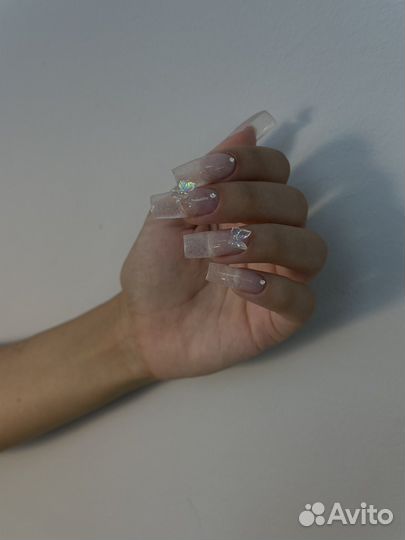 Маникюр на дому наращивание ногтей