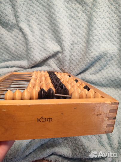 Деревянные счёты СССР кзф высота 27 см