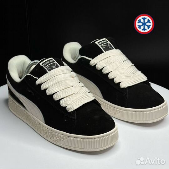 Кроссовки зимние Puma Suede XL black label