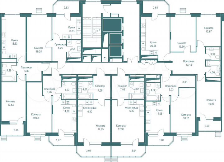 1-к. квартира, 48 м², 2/25 эт.