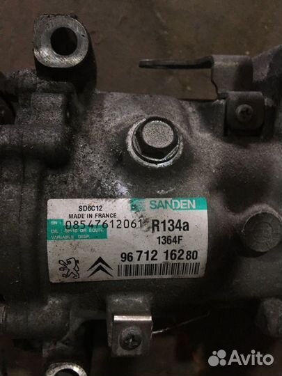Компрессор кондиционера Peugeot 308 EP6 1.6 120лс