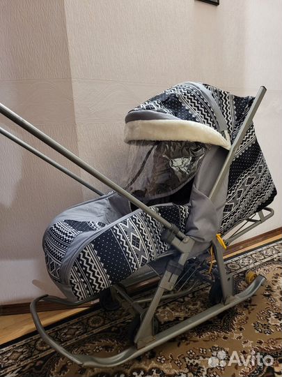 Санки коляска зимние