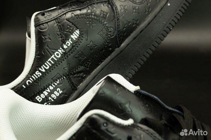 Nike X louis vuitton AIR force 1 LOW triple black