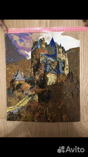 Картина вышитая крестом ручная работа