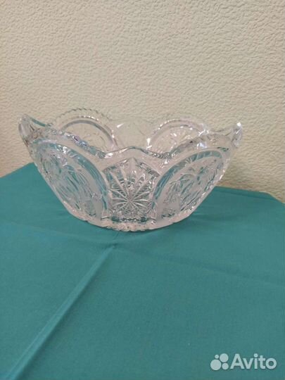 Салатники-вазы-конфетницы хрусталь из СССР пять шт
