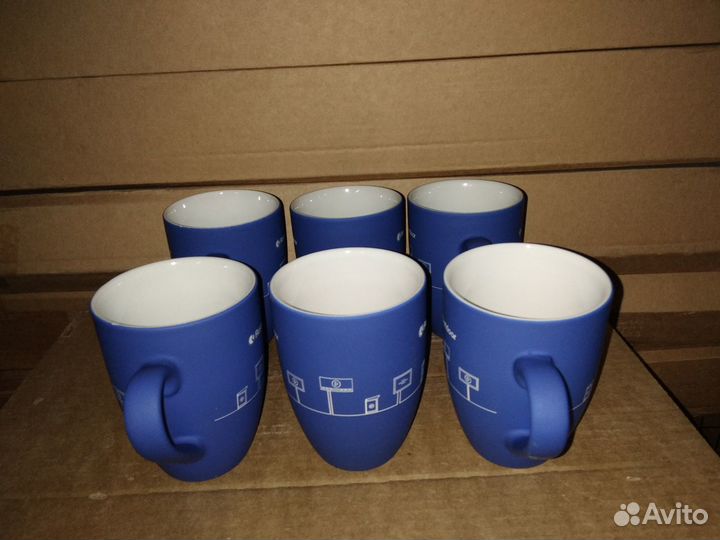 Кружки, стаканы граненые, бокалы 250мл