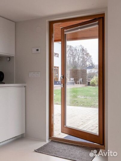 Деревянные окна со стеклопакетами