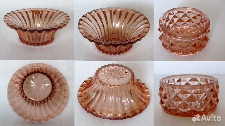 Блюдо для торта и пирожных (стекло). «кзхс» СССР