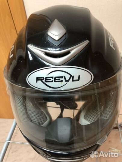 Мотошлем Reevu с зеркалом заднего вида