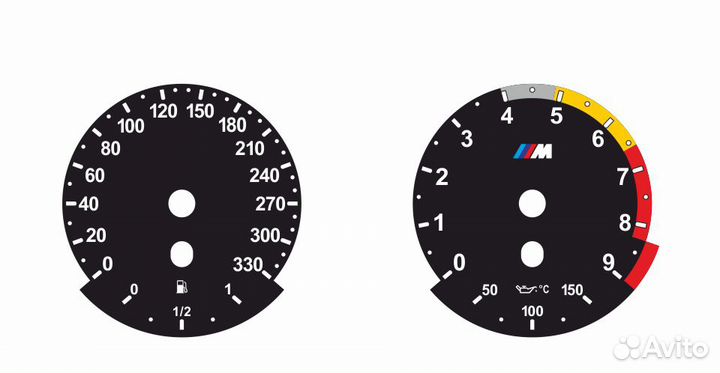 Европейские шкалы приборов BMW X5 E70 (07-13)