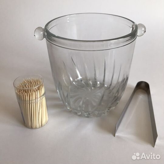 Ведерко для льда с щипцами Bormioli Rocco