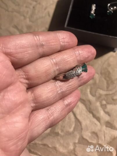 Серебряный комплект с ониксом