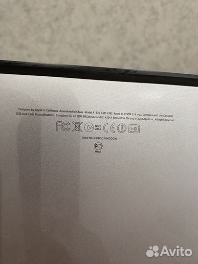 Apple MacBook Air А1370 2010