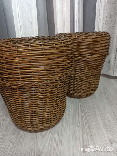 Кашпо из искусственного ротанга, полиротанга