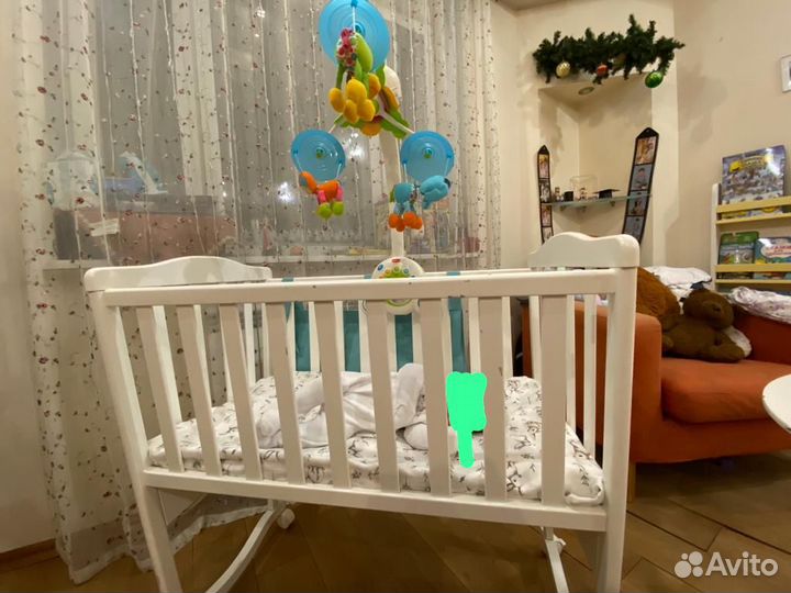 Детская кроватка bambolina raffy с матрасом