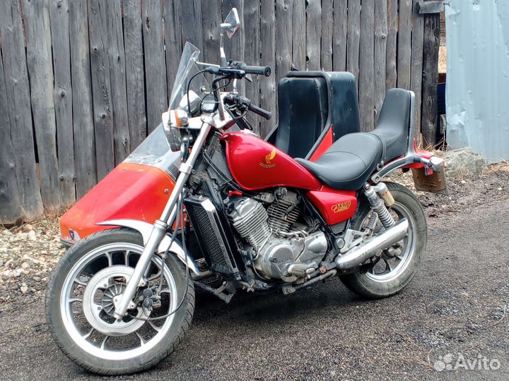 Honda NV400 custom с коляской velorex 700