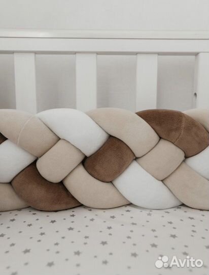 Бортик косичка в кроватку 360 см