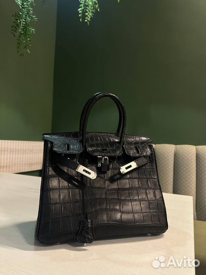 Сумка hermes birkin 30 из кожи крокодила