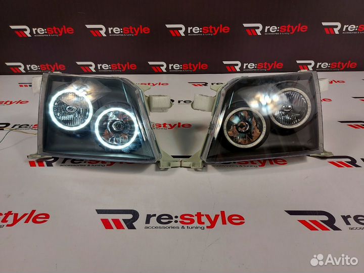 Фары Toyota Land Cruiser Prado 95 LED Темные R2104