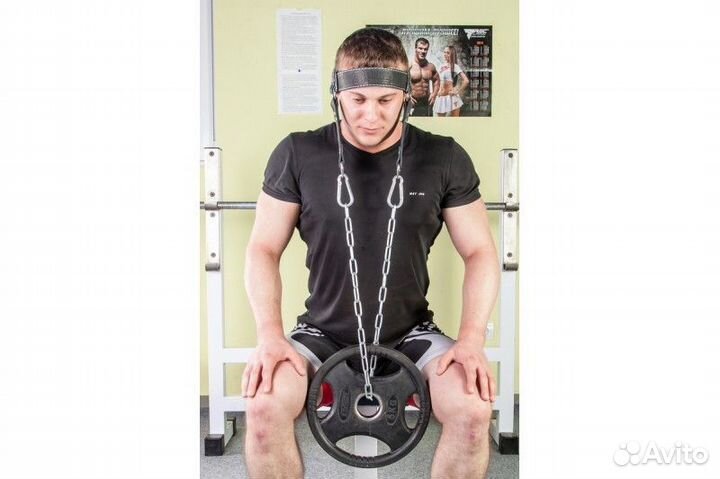 Упряжь D2 для тренировки мышц шеи (натуральная кож