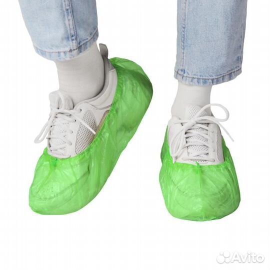 Бахилы Elegreen Экстра Плюс (с 2-ой резинкой) зеле