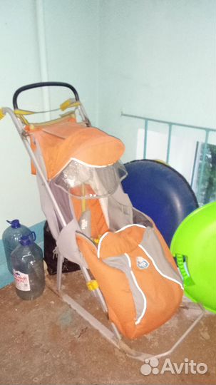 Детские санки коляска