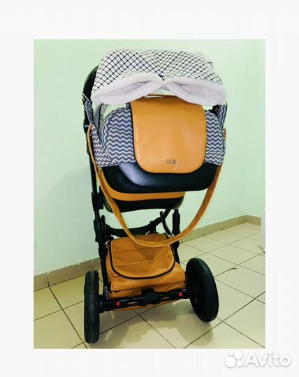 Коляска 3в1 Anex Sport Foxy Verdi эко-кожа
