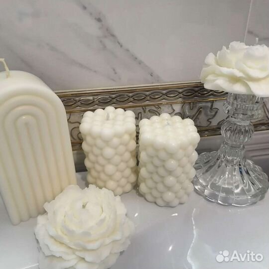 Свечи ручной работы из соевого воска