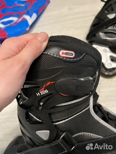 Ролики reaction 43 мужские с защитой бу