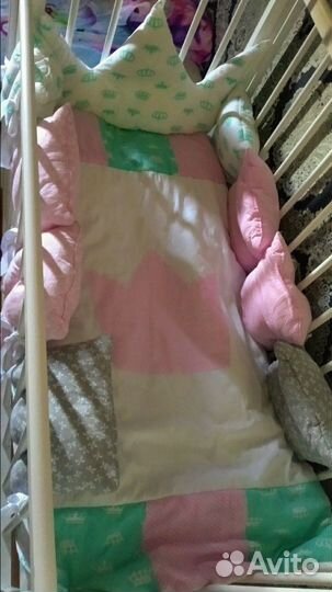 Постельное белье + бортики + одеяло