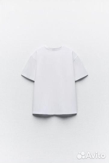 Футболка Zara р. М (heavy cotton T-shirt)