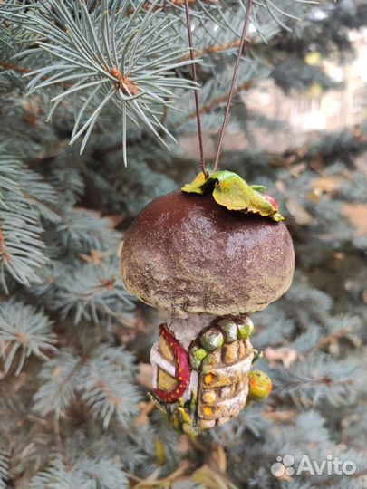 Ватная ёлочная игрушка