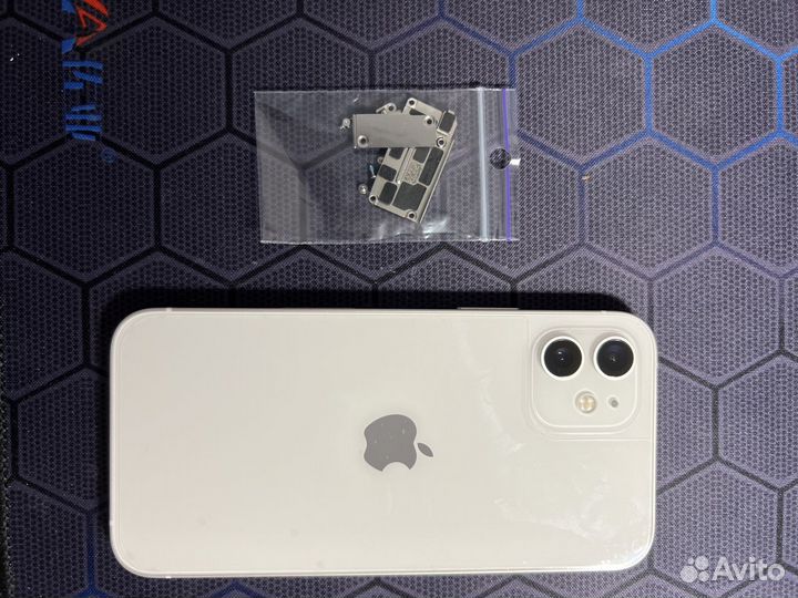 iPhone 12 белый. Корпус в сборе. Шлейфа, камера