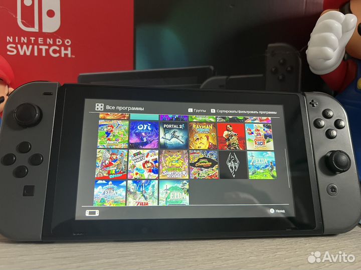 Nintendo Switch V2 Прошитый RDR Zelda 32 игры