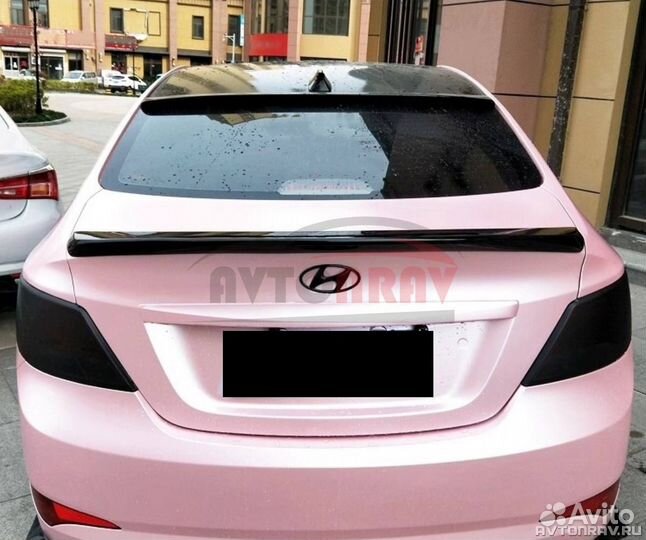 Козырек RS на заднее стекло для Hyundai Solaris 1