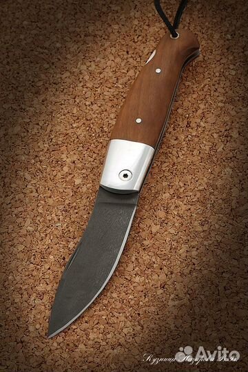 Нож складной Скат сталь Х12мф накладки коричневый