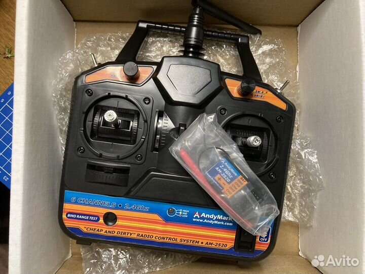 Аппаратура радиоуправления (приемник + передатчик)