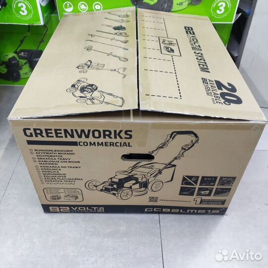 Газонокосилка Greenworks 82v 2515607