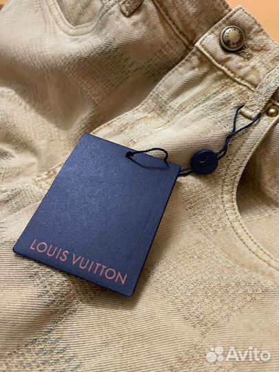 Джинсы однотонные мужские Louis Vuitton
